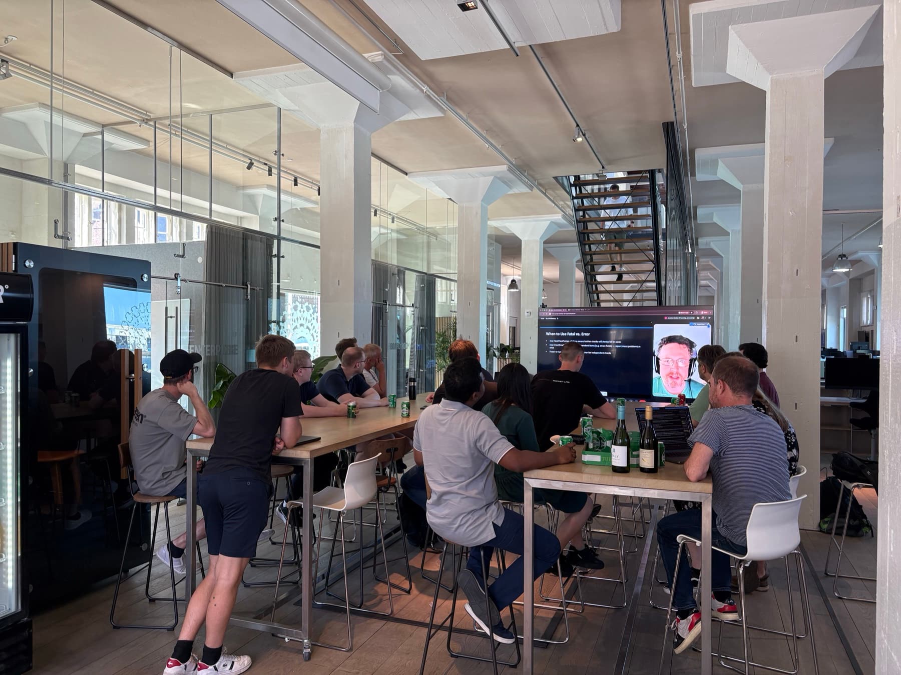Go Aarhus attendees following Jon Bodner's testing talk at Lunar