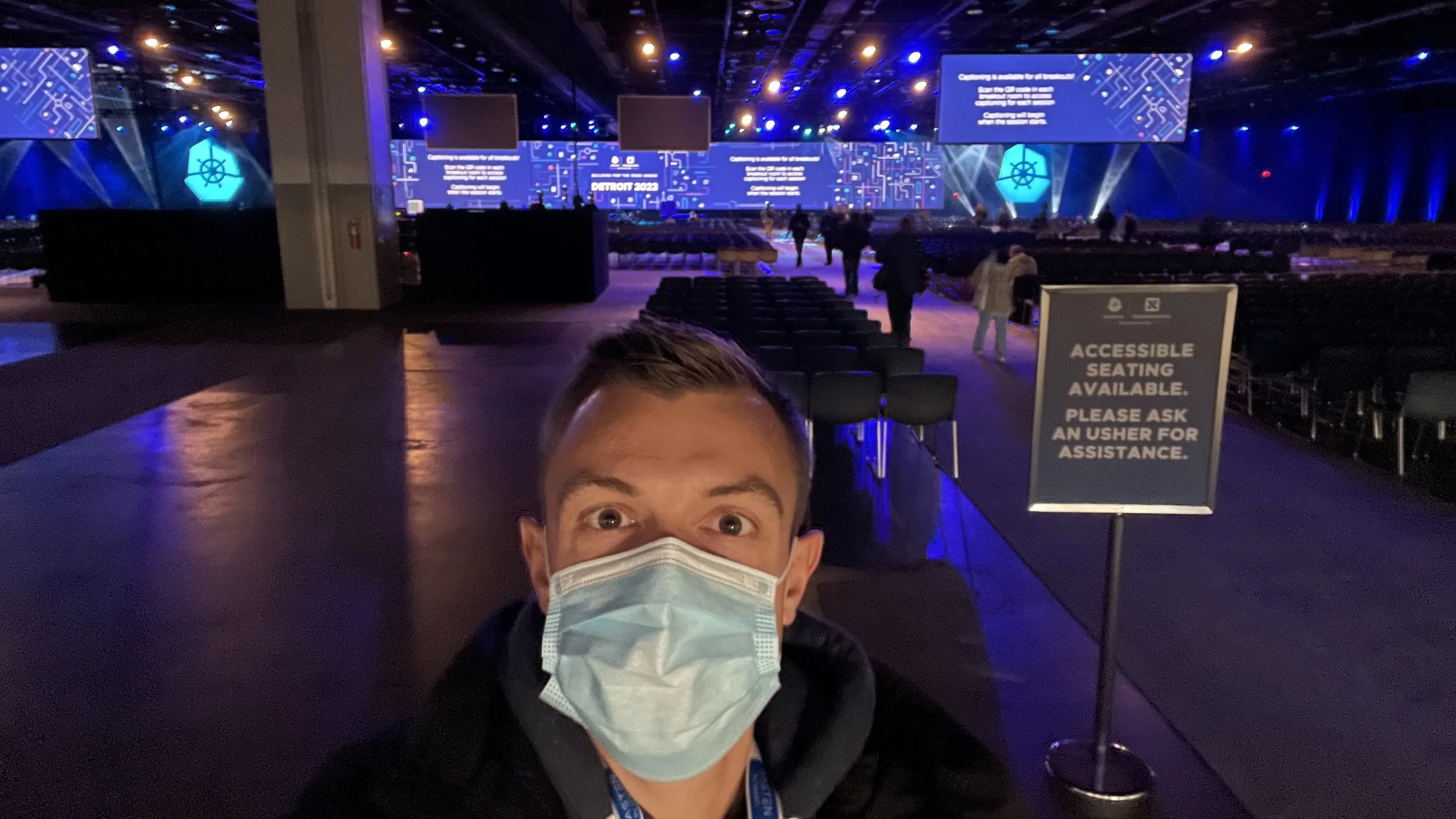 Me in the Keynote hall with room for approximately 7000 in-person attendees